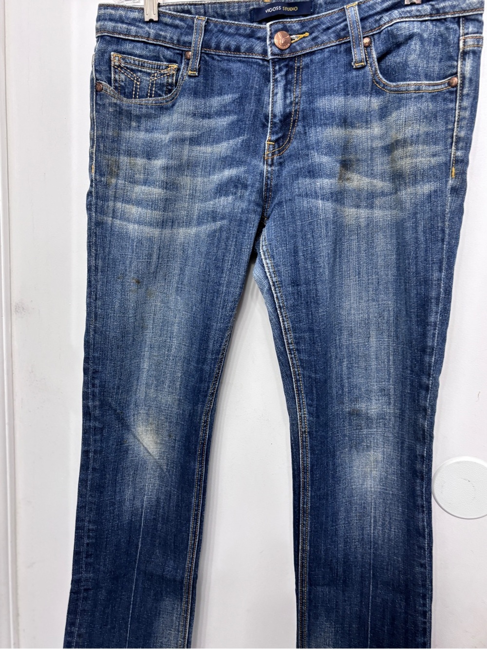 Vigoss Studio The Brooklyn Women’s  Blue Skinny Jeans 13/14 34 x 29